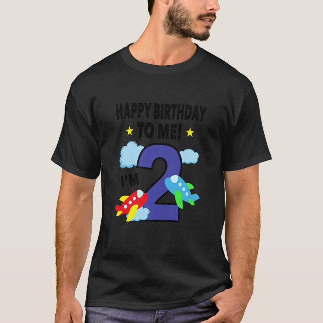 Barn Grattis på födelsedagen till mig är jag 2 Små T Shirt (Framsida)
