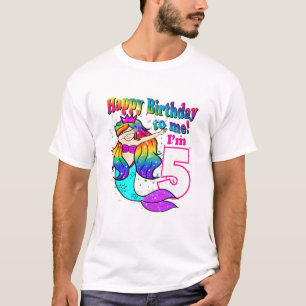 Barn Grattis på födelsedagen till mig! Jag är 5 år T Shirt