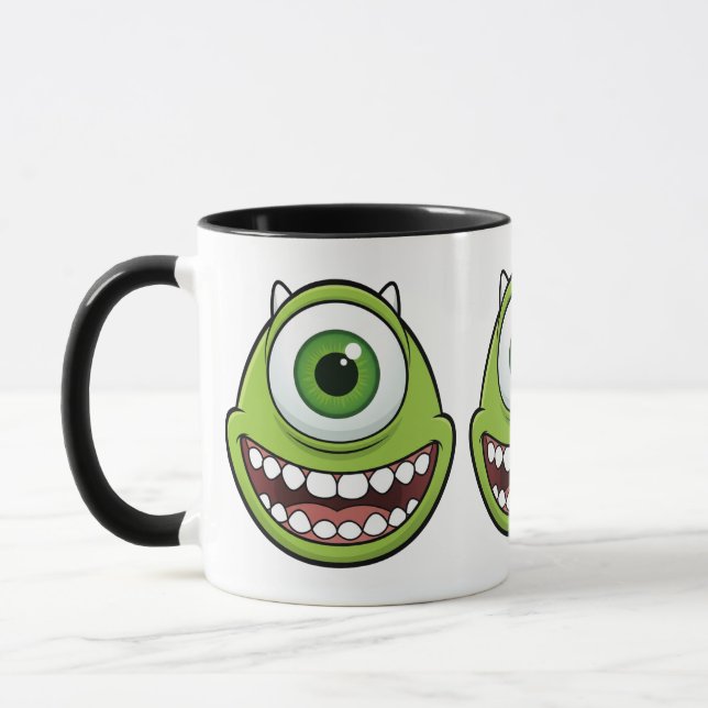 Barn Grön Enhörning Monster Söt Rolig Mugg (Vänster)