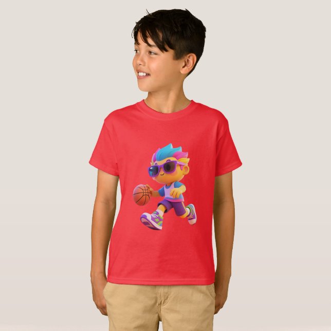 Barn Grundläggande T-Shirt (Hel framsida)