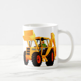 Barn gulnar grävare kaffemugg