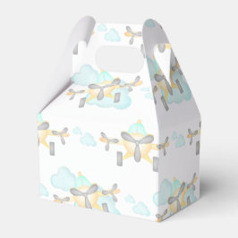 Barn Gult Flygplan flygande flygfödelsedag Presentaskar