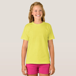 Barn Gult T-Shirt/Anpassa T Shirt
