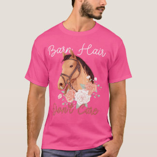 Barn Hair bryr sig inte om Horse Lover Rider Girl T Shirt