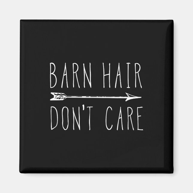 Barn Hair bryr sig inte om lustigt djurfoder Magnet (Framsidan)