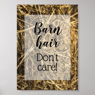 Barn Hair bryr sig inte om notan Poster