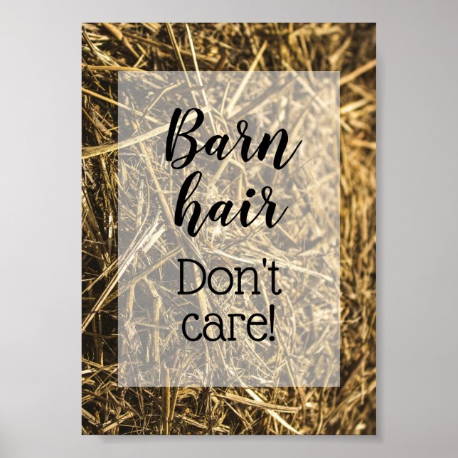 Barn Hair bryr sig inte om notan Poster (Framsidan)