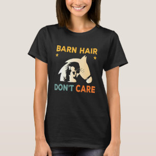 Barn Hair bryr sig inte om Rancher Horse Riding Ba T Shirt