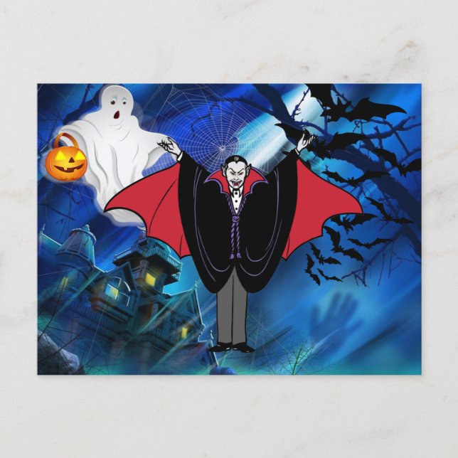 Barn Halloween Dracula Anpassad meddelande (Framsida)