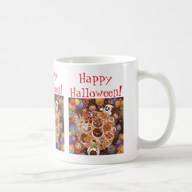 Barn Halloween-fest Kaffemugg (Höger)