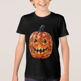 Barn Halloween Jack O Lantern Ultra 3D Kristall T Shirt