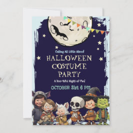 Barn Halloween kostymfest | Mysigt spöklik roligt Inbjudningar