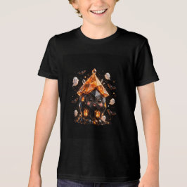 Barn Halloween Kristall Spökhus T Shirt