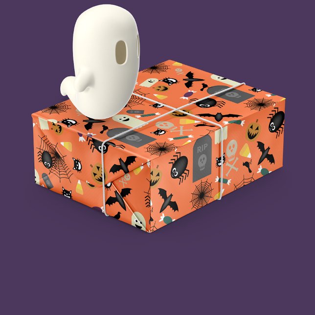 Barn Halloween Mönster Presentpapper (Skapare uppladdad)