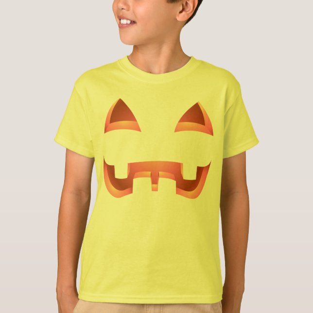 Barn Halloween Shirt Pumpkin Costume Kids' Jersey Tee (Framsida)