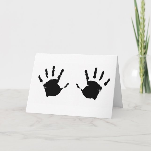 Barn Handprints Kort (Framsida)