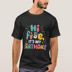 Barn har fem på min födelsedag femte Födelsedagsfe T Shirt