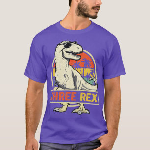 Barn här Rex 3:e födelsedag Dinosaur 3 T Shirt