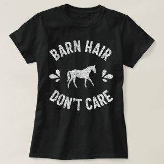 Barn Hår Spelar Ingen Roll Häst Älskare Racing Rid T Shirt