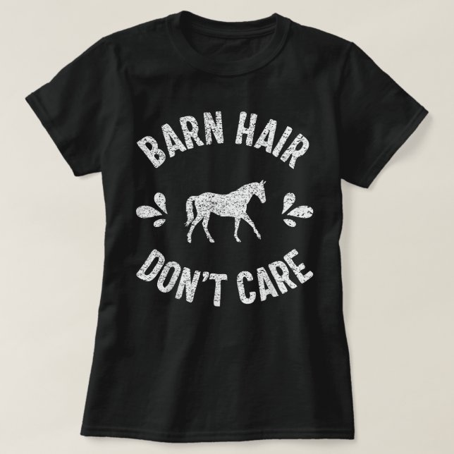 Barn Hår Spelar Ingen Roll Häst Älskare Racing Rid T Shirt (Design framsida)