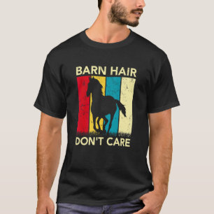 Barn Hår Spelar Ingen Roll Häst Ridning Cowgirl Ry T Shirt