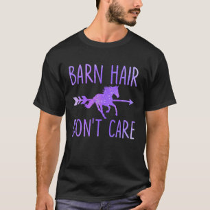 Barn Hår Spelar Ingen Roll Häst Ridsport Ridande T Shirt