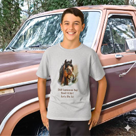 Barn häst anpassa t shirt
