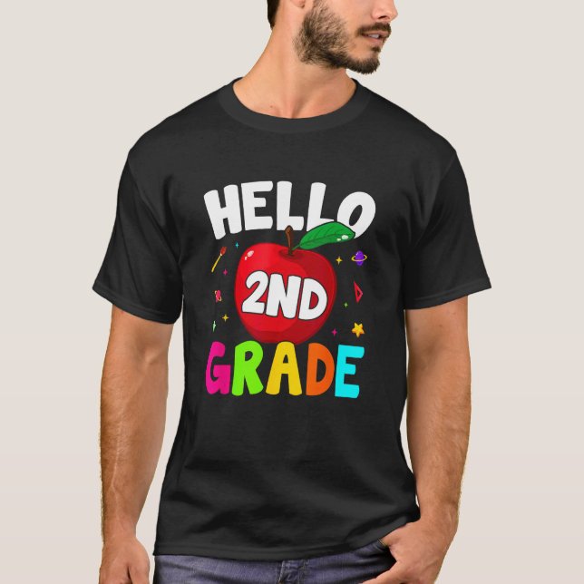 Barn Hej andra Klass andra Klass Back to school B T Shirt (Framsida)