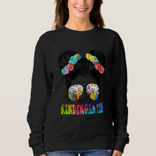 Barn Hej Förskola Rufsigt Upphostad Flicka Förskol T Shirt