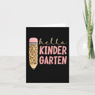 Barn Hej Kindergarten 1:a dagen av Kindergarten e Kort