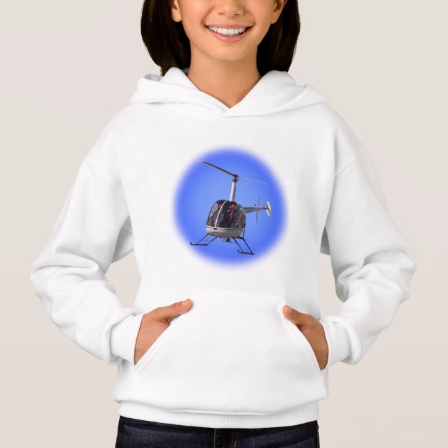 Barn Helicopter Sweatshirt Coola Chopper Shirts Tee (Framsida)