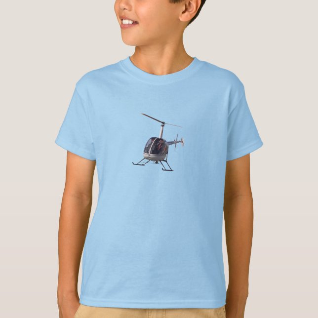 Barn Helicopter T-shirt Gift Helicopter Keepsakes (Framsida)