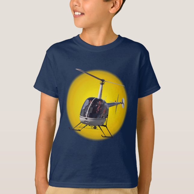 Barn Helicopter T-shirts Coola Chopper Barn Top (Framsida)