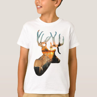 Barn Hjort Hunting Shirt, Barn Whitetail T Shirt