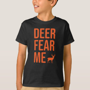 Barn Hjort Shirt Hjort fruktar mig T Shirt