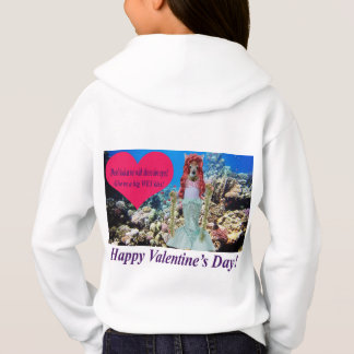 Barn hoodie. Glad Alla hjärtans dag.. doe/sjöjungf T Shirt