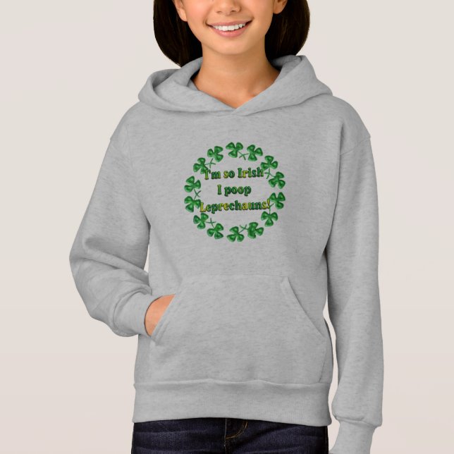 Barn Hoodie hooded sweatshirt Irish Pride T-shirt (Framsida)