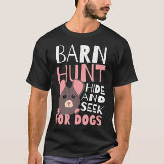 Barn Hunt Gömmer och söker Design Barn Hunt T Shirt