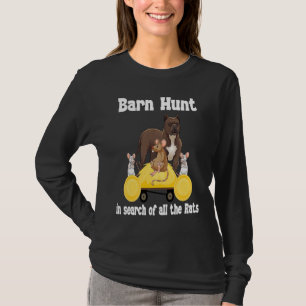 Barn Hunt i sökandet efter råttor med Bull terri T Shirt