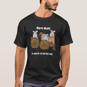 Barn Hunt i sökandet efter råttor med Shar Pei T Shirt