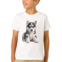 Barn Husky Puppy T-Shirt