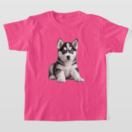 Barn Husky Puppy T-Shirt