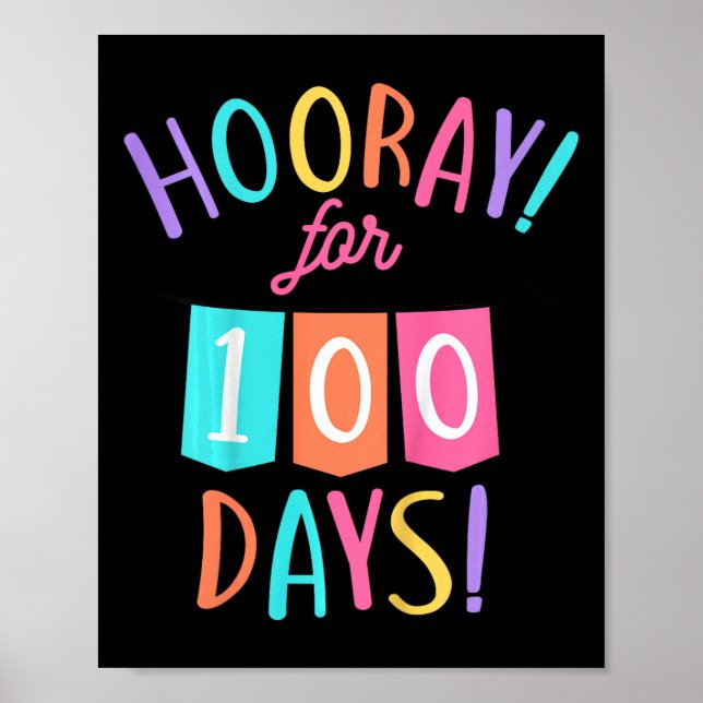 Barn i 100 dagar 100 dagar i skoldag poster (Framsidan)