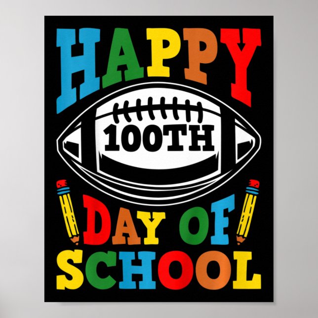 Barn i 100 dagar med skolbarn i Lycklig 100 dagar Poster (Framsidan)