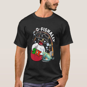 Barn i 6e som fiskar dagtid efter pojkar och flick t shirt