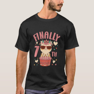 Barn i 7:e under dagtid Flickor för matsalar, 7 år T Shirt