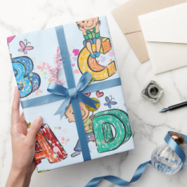 Barn i ABC Alphabet Presentpapper