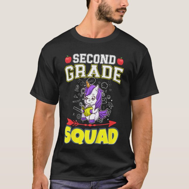 Barn i andra Klass-kvadraten, grundskola för barn T Shirt (Framsida)