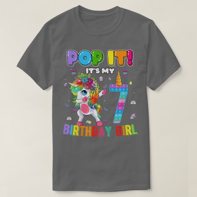 Barn I är 7 år gammal 7:e-födelsedagskalender T Shirt (Design framsida)
