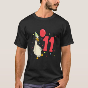 Barn I är elva med springer anka - barns födelseda T Shirt
